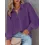 Casual Loose Solid Color Cardigan Long Sleeve Blouse