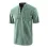 Men's Short Sleeve Drawstring Henley Shirt