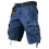 Men's Vintage Multi-pocket Drawstring Cotton Cargo Shorts