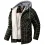 Men's Outdoor Retro Plaid Thermal Hooded Jacket