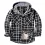 Men's Outdoor Retro Plaid Thermal Hooded Jacket