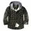 Men's Outdoor Retro Plaid Thermal Hooded Jacket