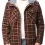 Men's Outdoor Retro Plaid Thermal Hooded Jacket