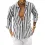 Men's Striped Casual Long Sleeve Shirt