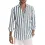 Men's Striped Casual Long Sleeve Shirt