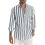 Men's Striped Casual Long Sleeve Shirt