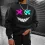 Smiley Print Casual Oversized Men's Sweatshirt