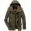 Men's Outdoor Multi-pocket Hooded Padded Coat