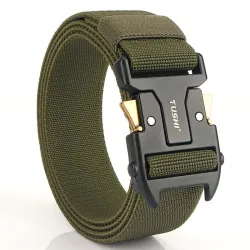 Men\'s Outdoor Sports Nylon Canvas Belt