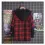 Men's Hooded Plaid Long Sleeve Shirt