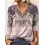 Round Neck Casual Loose Vintage Print Long Sleeve T-shirt