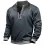 Men's Vintage Splicing Zip Stand Collar Scrimmage Sweatshirt