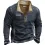 Outdoor Fleece Zippered Half Collar Tactical Men's Sweatshirt