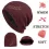 Autumn Winter Warm Fleece Wheat Embroidery Pattern Knitted Hat