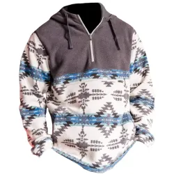 Men\'s Retro Western Ethnic Printed Sweatshirt