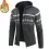 Men's Ethnic Knitted Full Zip Warm Hooded Sweater