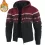 Men's Ethnic Knitted Full Zip Warm Hooded Sweater