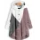 Casual Colorblock Hooded Lamb Plush Coat