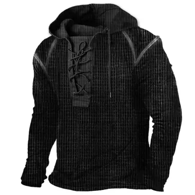 Men's Training Waffle Drawstring Hoodie