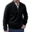 Men's Vintage Zip Stand Collar Knit Thin Sweater