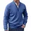 Men's Vintage Zip Stand Collar Knit Thin Sweater