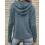 Hooded Loose Jacquard Pullover