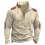 Men's Training Colorblock Waffle Lapel Sweatshirt