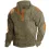 Men's Training Colorblock Waffle Lapel Sweatshirt