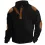 Men's Training Colorblock Waffle Lapel Sweatshirt