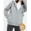 Casual Solid Color Plush Warm Hooded Long Sleeve Coat