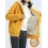 Casual Solid Color Plush Warm Hooded Long Sleeve Coat