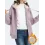 Casual Solid Color Plush Warm Hooded Long Sleeve Coat