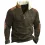 Men's Training Colorblock Lapel Sweatshirt