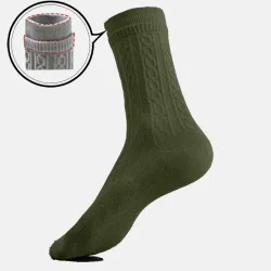 Men\'s Tall Thermal Terry Jacquard Christmas Socks