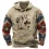 Men's Vintage Ethnic Cowboy Playing Cards Western Print Hoodie