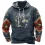 Men's Vintage Ethnic Cowboy Playing Cards Western Print Hoodie