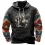 Men's Vintage Ethnic Cowboy Playing Cards Western Print Hoodie