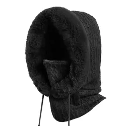 Outdoor Fleece Thermal Mask Hat