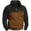 Men's Outdoor Cowboys Retro Colorblock Zip Mock Neck Sweatshirt