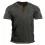 Men's Vintage Colorblock Henley Collar T-Shirt