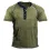 Men's Vintage Colorblock Henley Collar T-Shirt