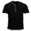 Men's Vintage Colorblock Henley Collar T-Shirt