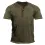 Men's Vintage Colorblock Henley Collar T-Shirt