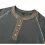 Men's Vintage Colorblock Henley Collar T-Shirt