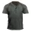 Men's Vintage Colorblock Henley Collar T-Shirt