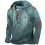 Men's Vintage Western Yellowstone Drawstring Hooded T-Shirt