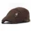 Couple's H-button Retro Cotton Peaked Cap