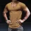 Men's Casual Slim Short Sleeve T-Shirt Sports Fitness Running V Neck Tops