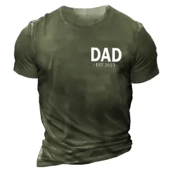 Dad Est 2023 New Dad Gift For Dad Men\'s T-Shirt