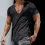 Men's Casual Slim Short Sleeve T-Shirt Sports Fitness Running V Neck Tops